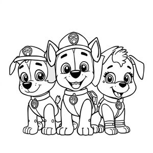 Kolorowanka z Psim Patrolem