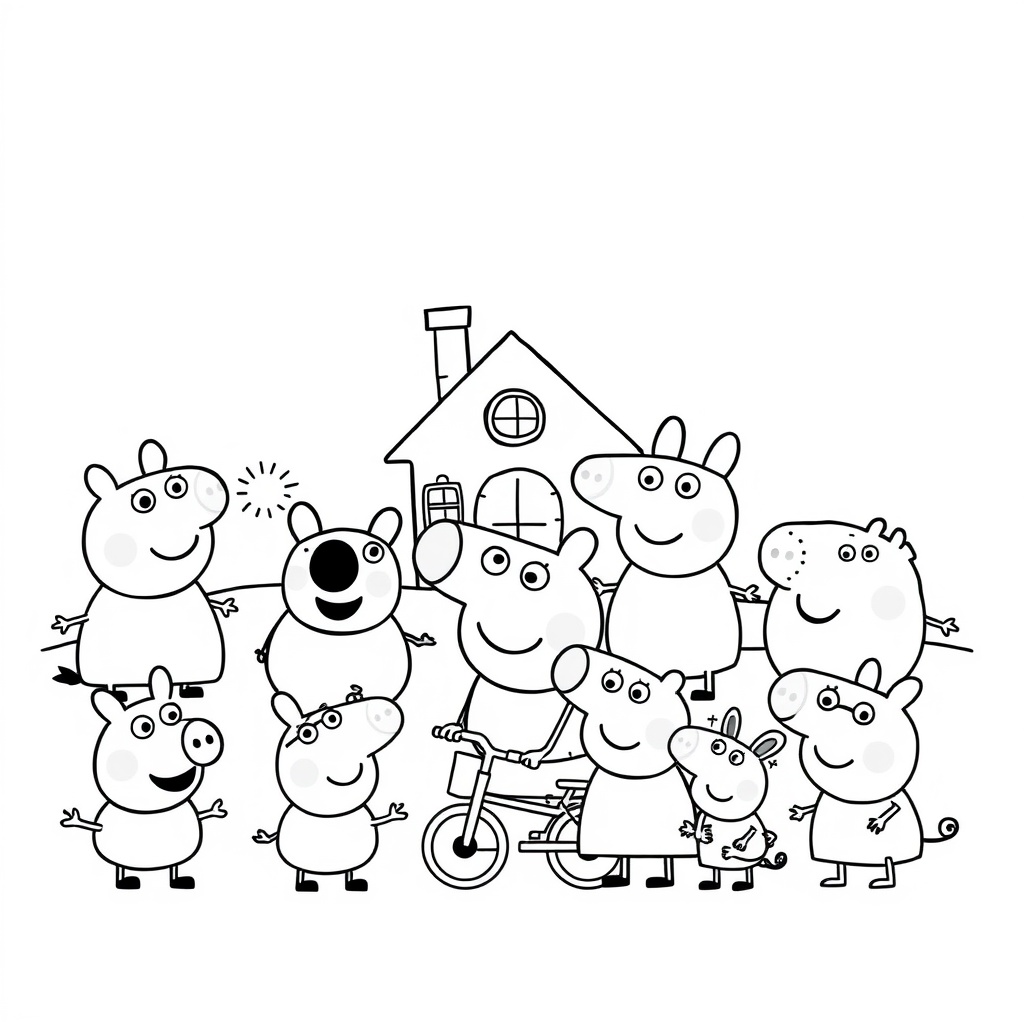 Kolorowanka Peppa Pig