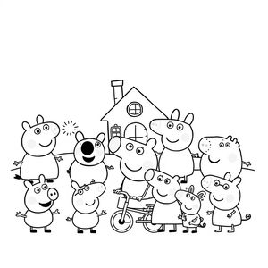 Kolorowanka Peppa Pig