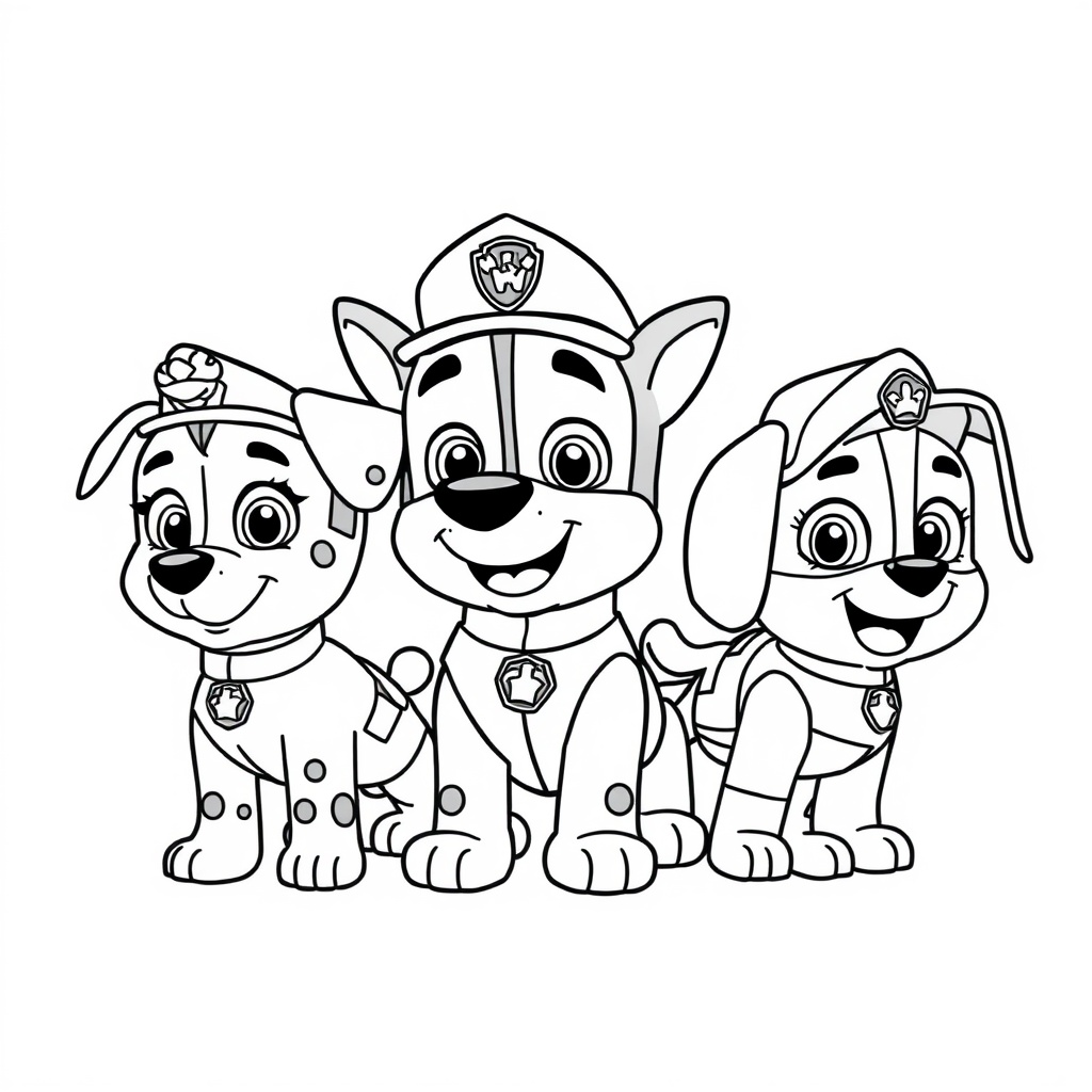 Libro de colorear Patrulla Canina