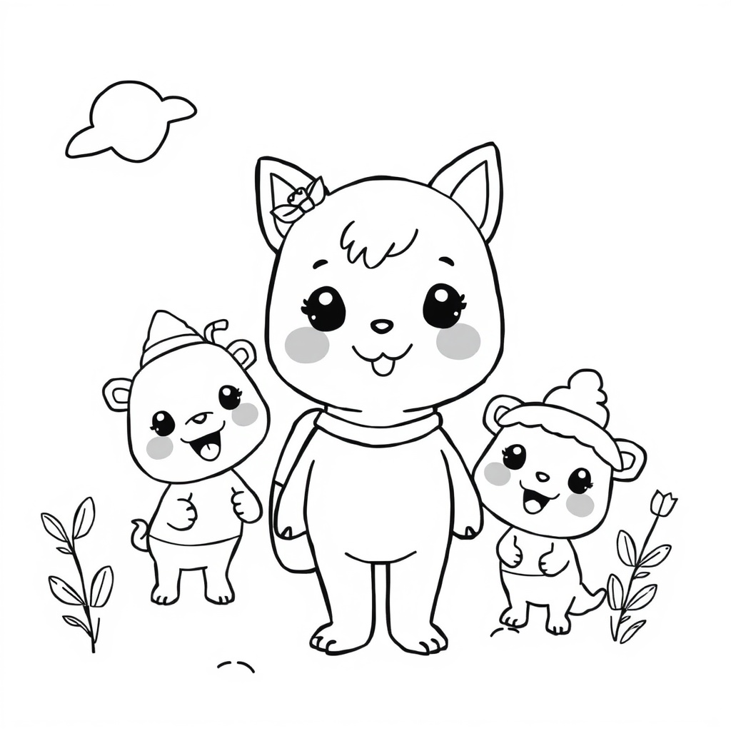 Kolorowanka Bluey: Przygotowania do Gry