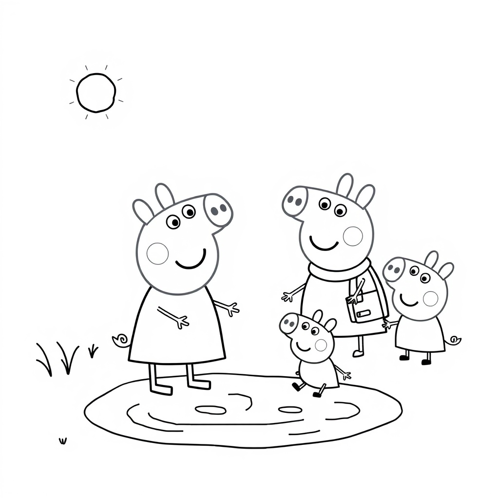 Kolorowanka Peppa Pig