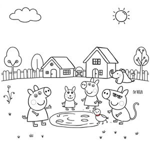 Kolorowanka Peppa Pig