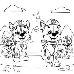 Kolorowanka Psi Patrol