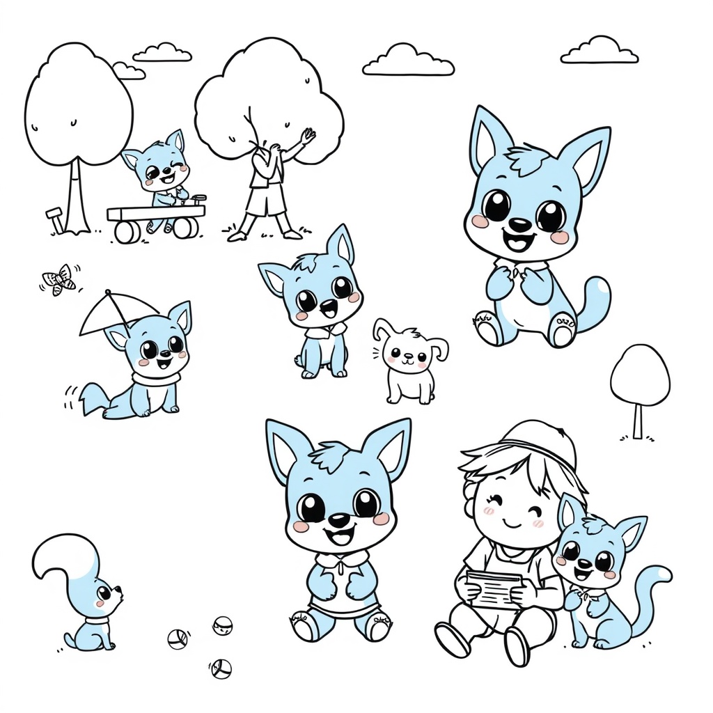 Kolorowanka: Przygody Bluey