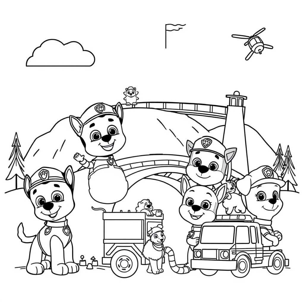 Kolorowanka Psi Patrol