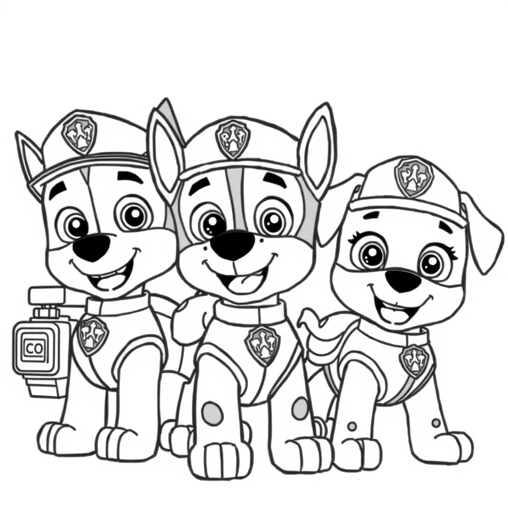 Kolorowanka Psi Patrol