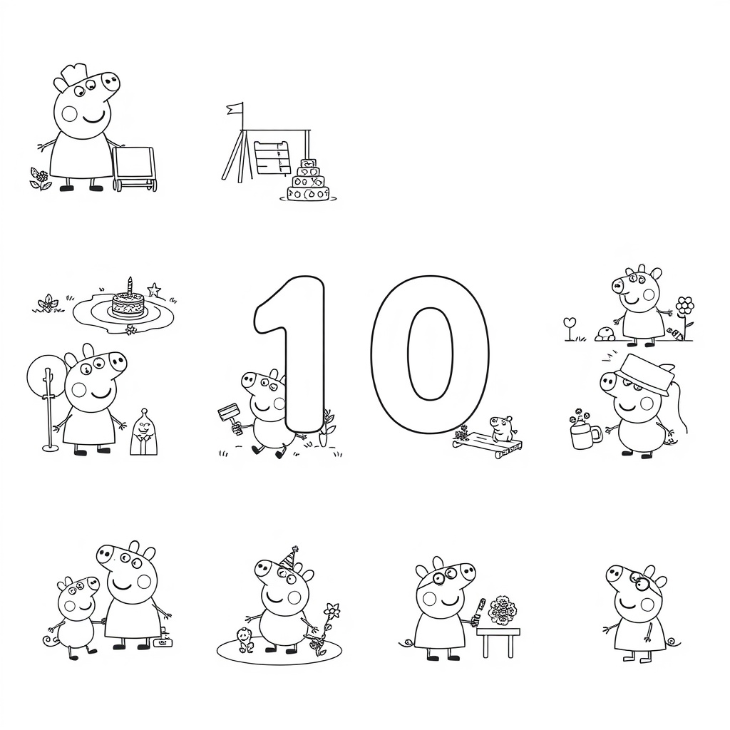 Kolorowanka Peppa Pig