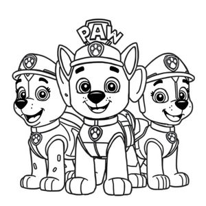 Kolorowanka z Psi Patrol