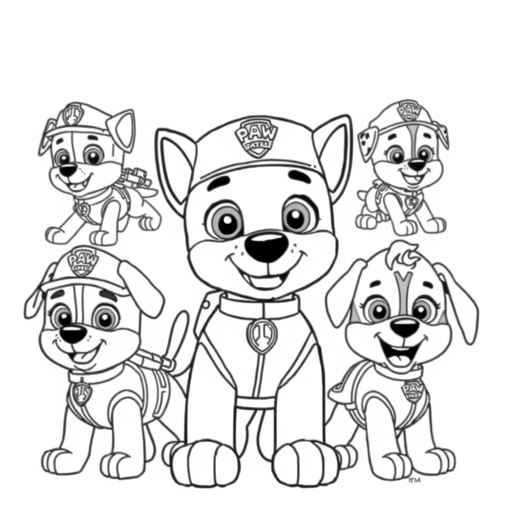 Kolorowanka Psi Patrol