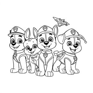 Kolorowanka Psiego Patrolu