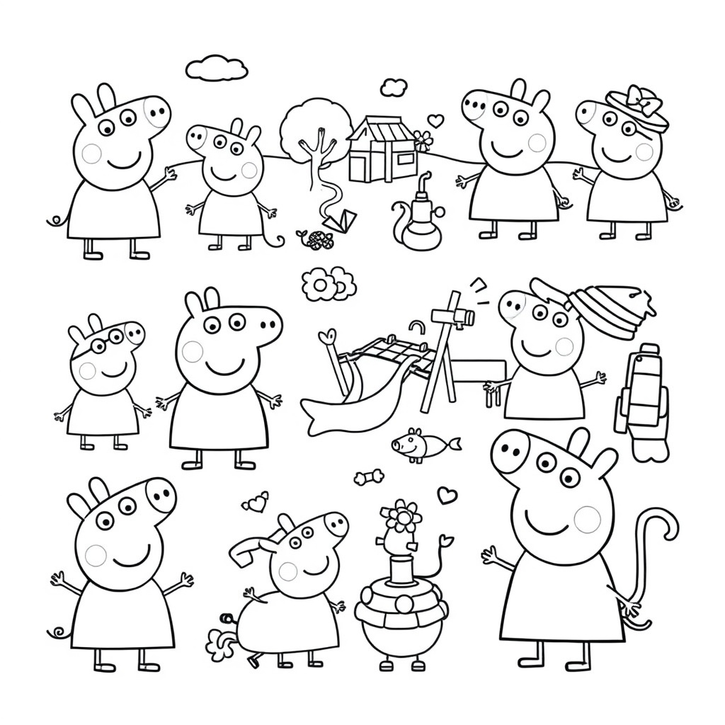 Kolorowanka Peppa Pig