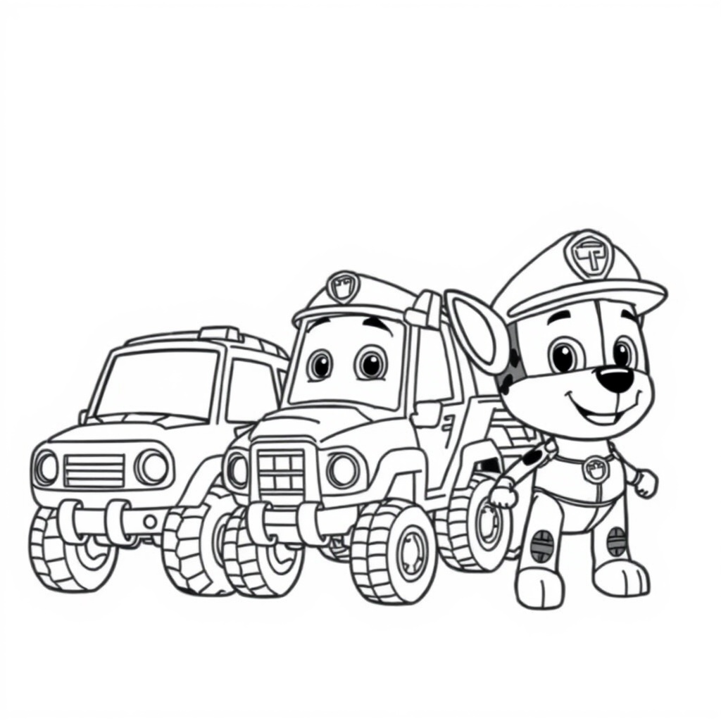 Kolorowanka: Psi Patrol w Akcji