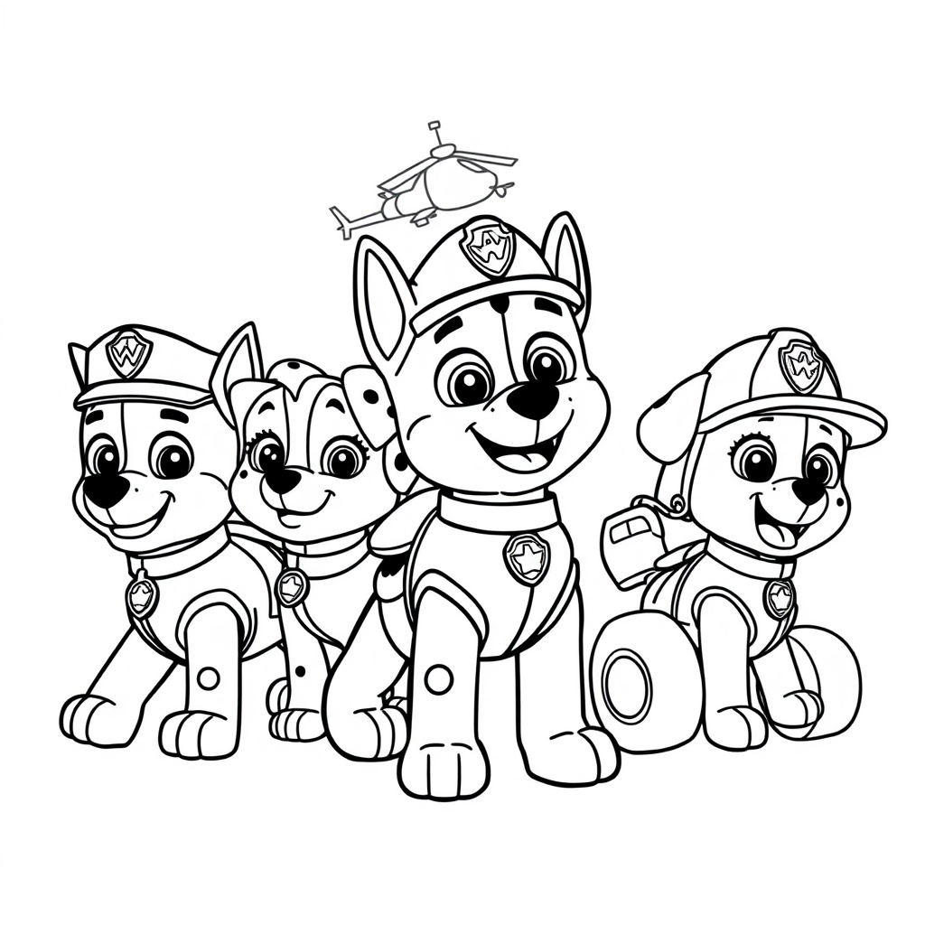 Kolorowanka Psi Patrol