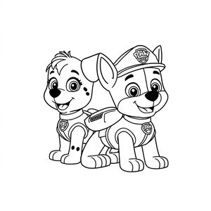 Coloring Book: PAW Patrol on the Move