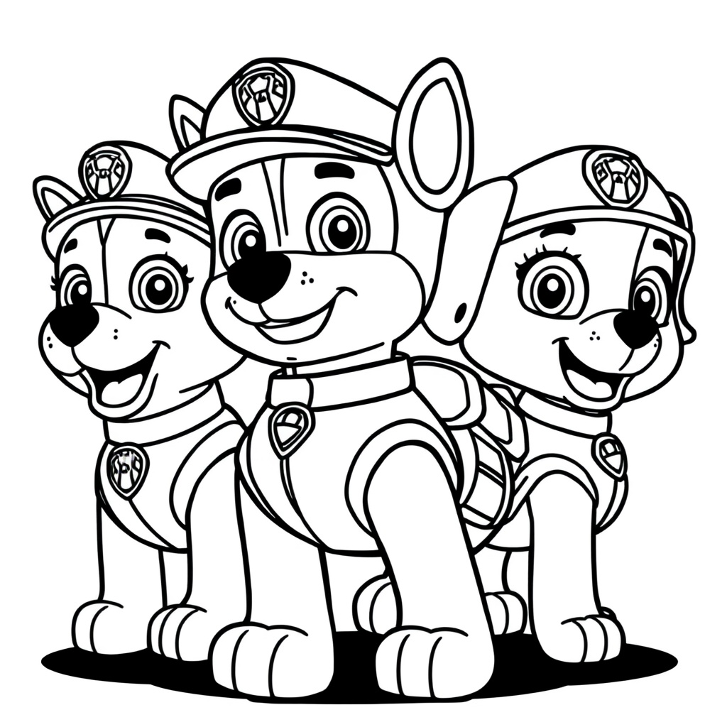 Libro para Colorear de Patrulla Canina
