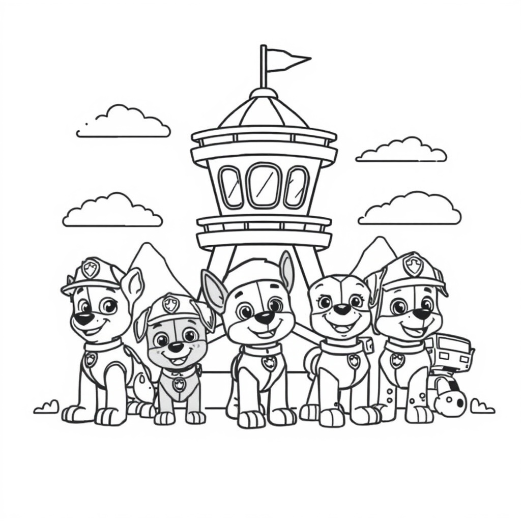 Kolorowanka Psi Patrol