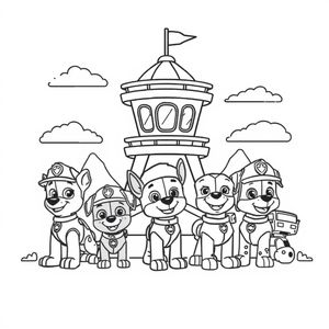 Kolorowanka Psi Patrol