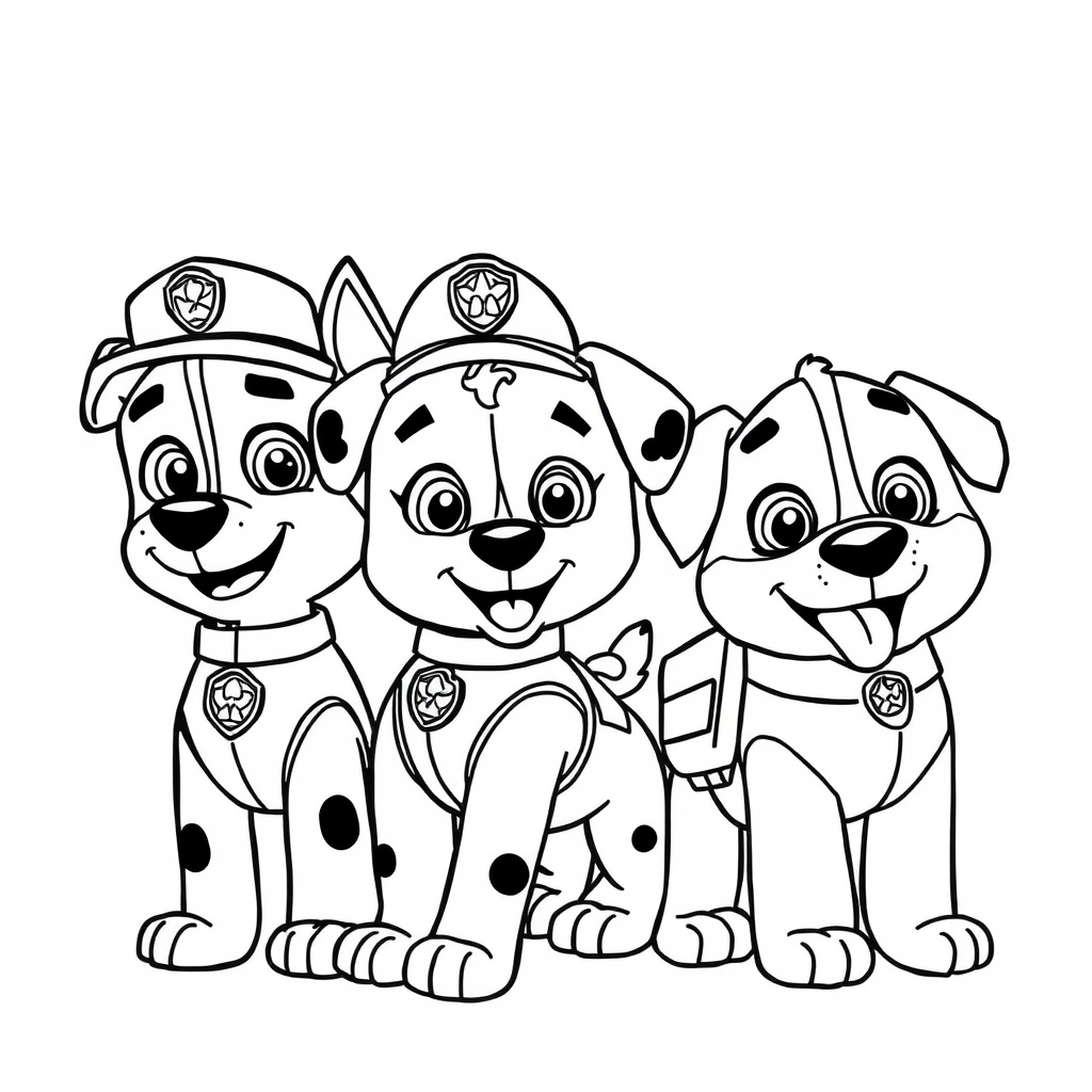 Kolorowanka: Psi Patrol - Akcja ratunkowa!