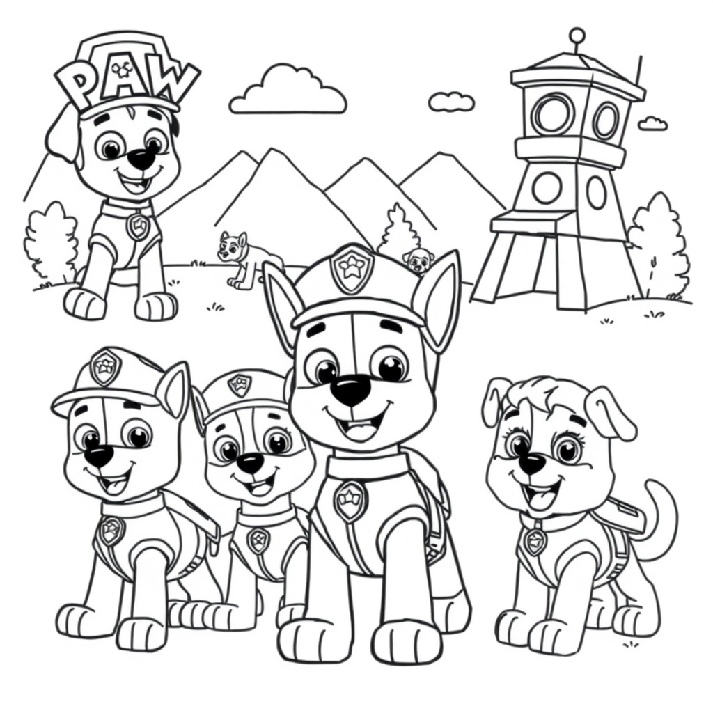 PAW Patrol Coloring Book