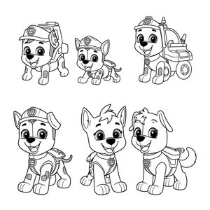 Kolorowanka: Psi Patrol w Akcji