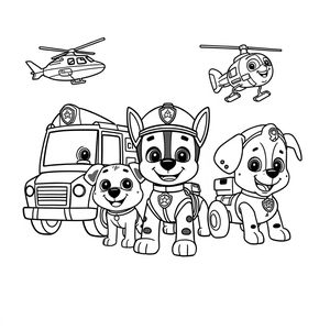 Kolorowanka: PAW Patrol - Psi Patrol