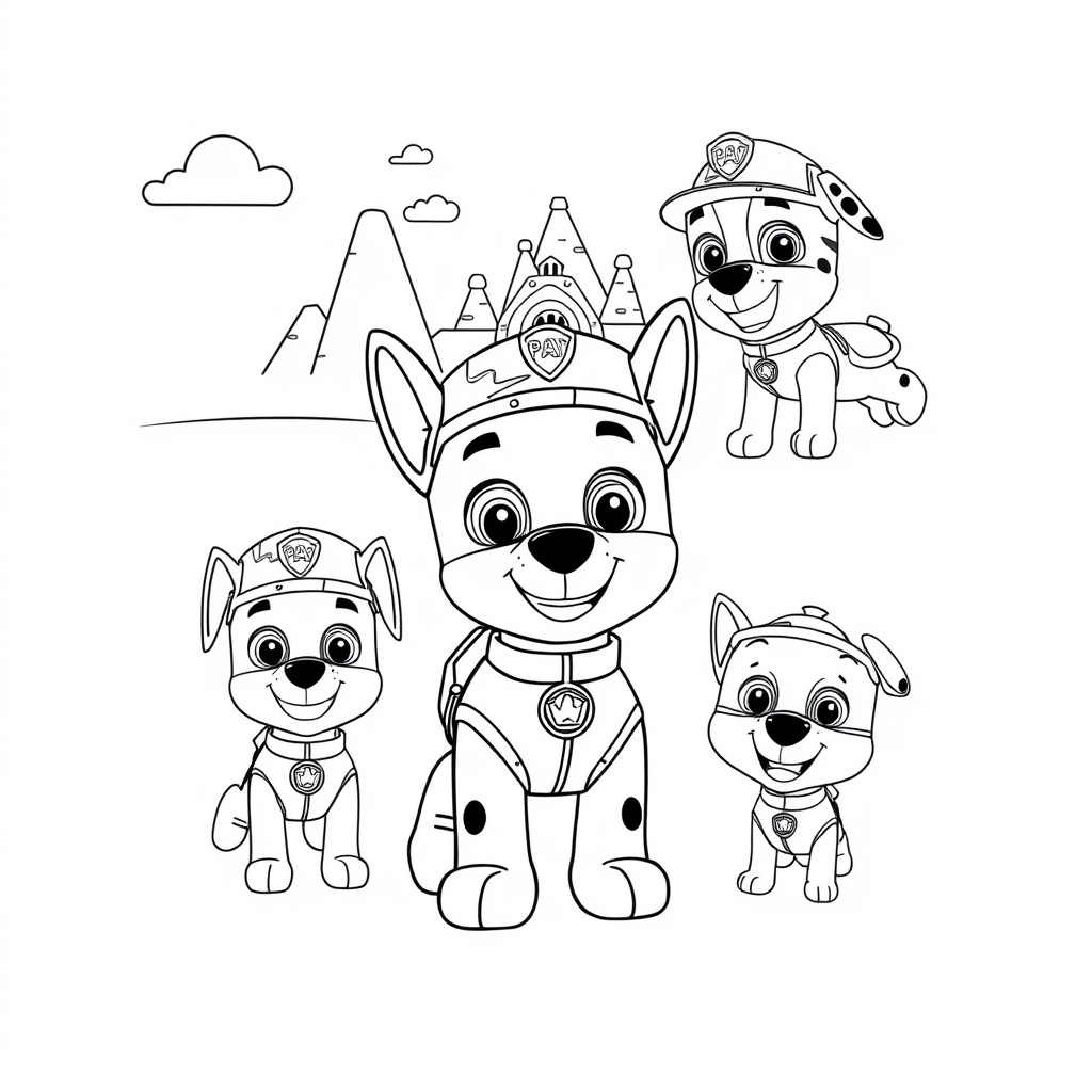 Kolorowanka Psi Patrol