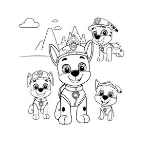 Kolorowanka Psi Patrol