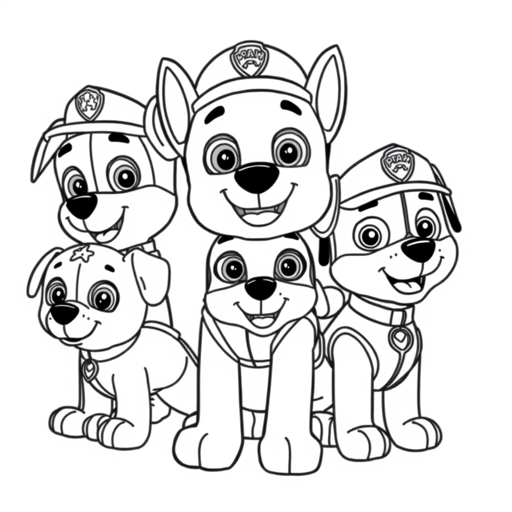 Kolorowanka Psi Patrol