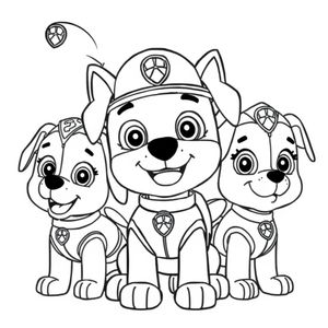 Kolorowanka PSI Patrol