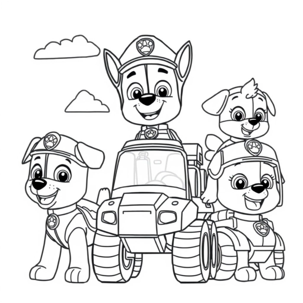 Kolorowanka Psiego Patrolu
