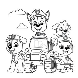 Kolorowanka Psiego Patrolu