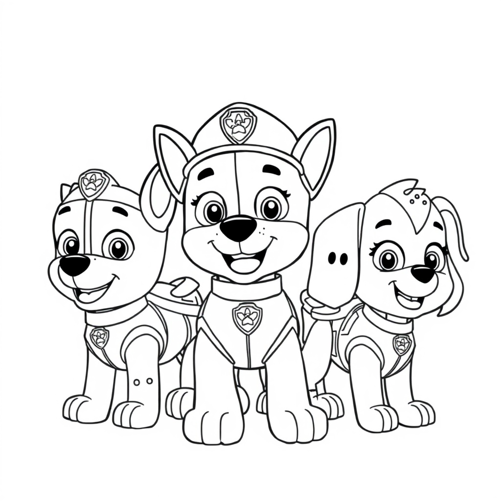 Kolorowanki z Psiego Patrolu