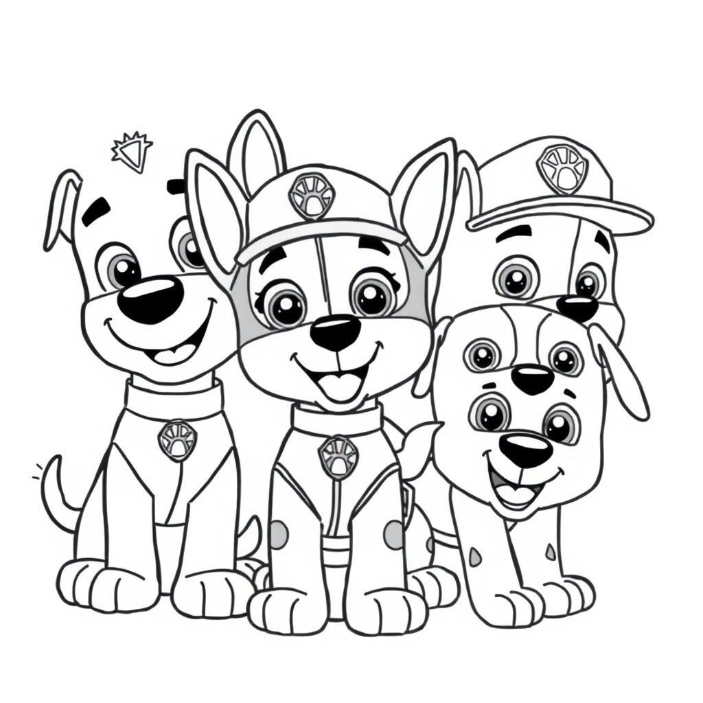Kolorowanka Psi Patrol