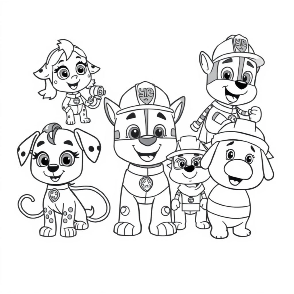 Kolorowanka Psi Patrol