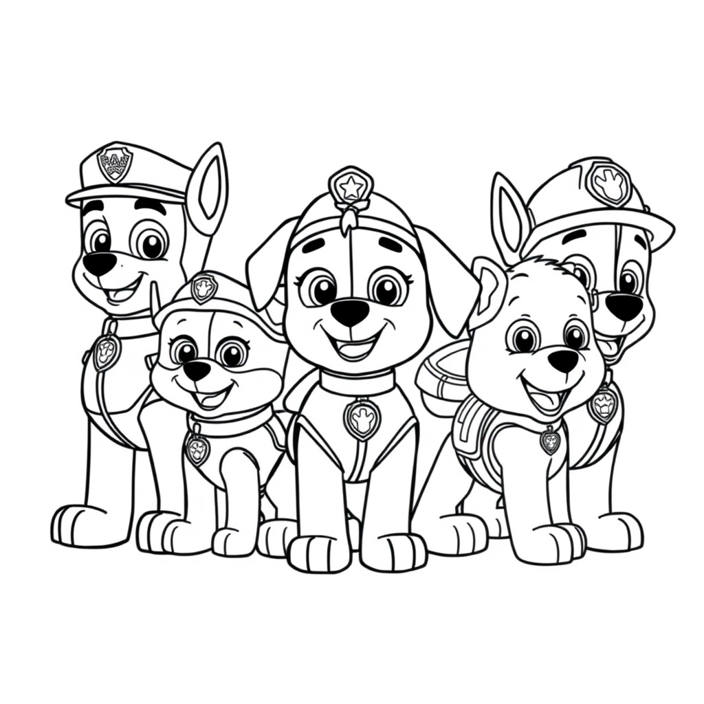 Libro para Colorear de Patrulla Canina