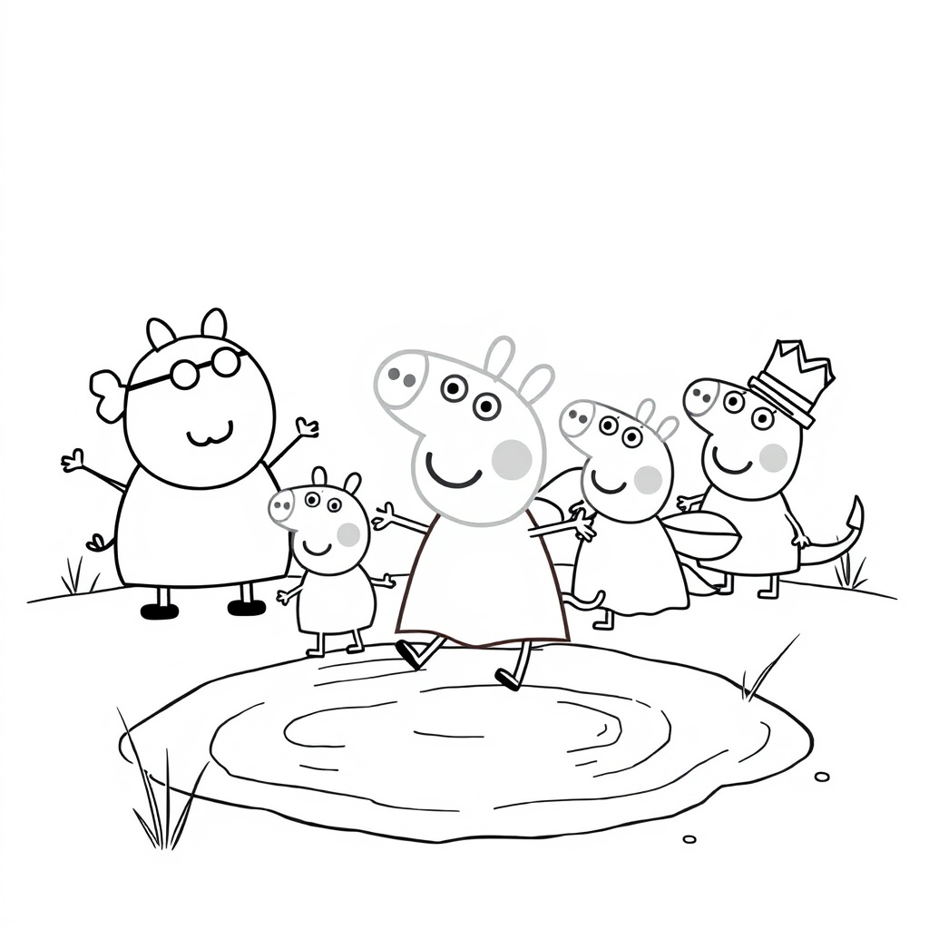 Kolorowanka Peppa Pig