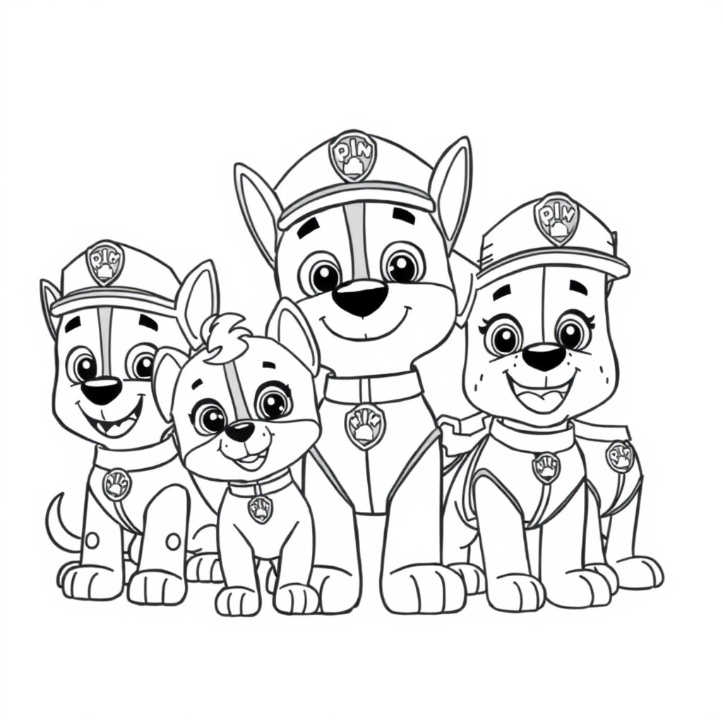 Libro para Colorear de Patrulla Canina