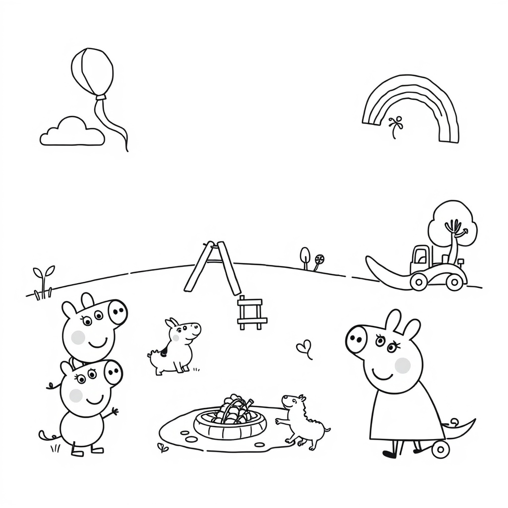 Kolorowanka Peppa Pig