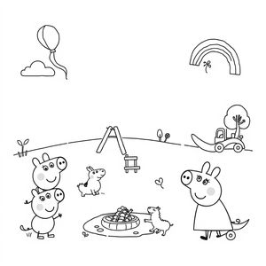 Kolorowanka Peppa Pig