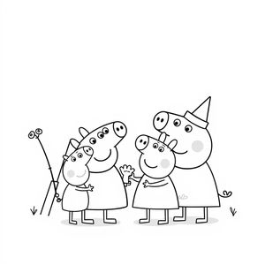 Peppa Pig Coloring Book: Family Adventures