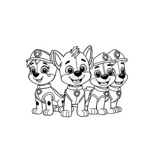 Kolorowanka Psi Patrol