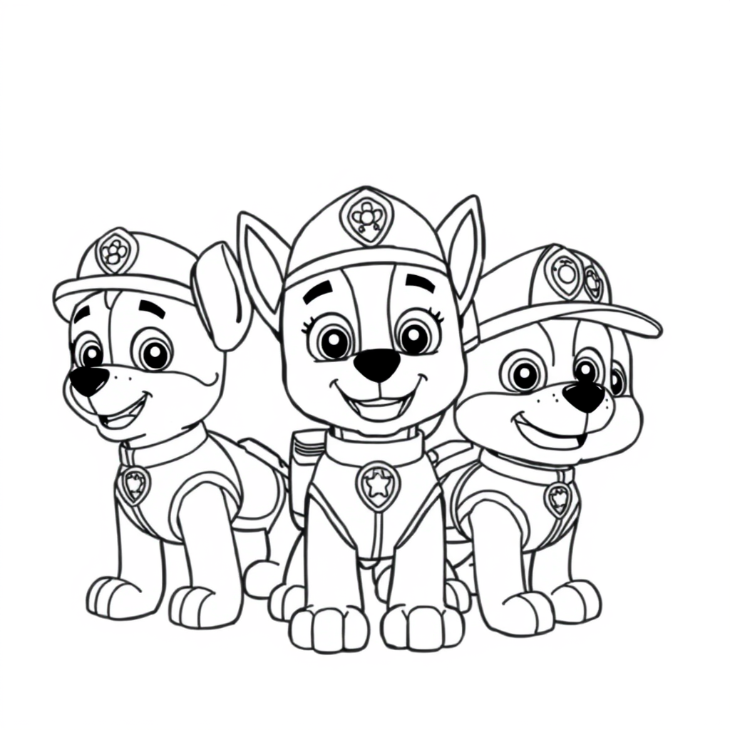 Kolorowanka Psiego Patrolu