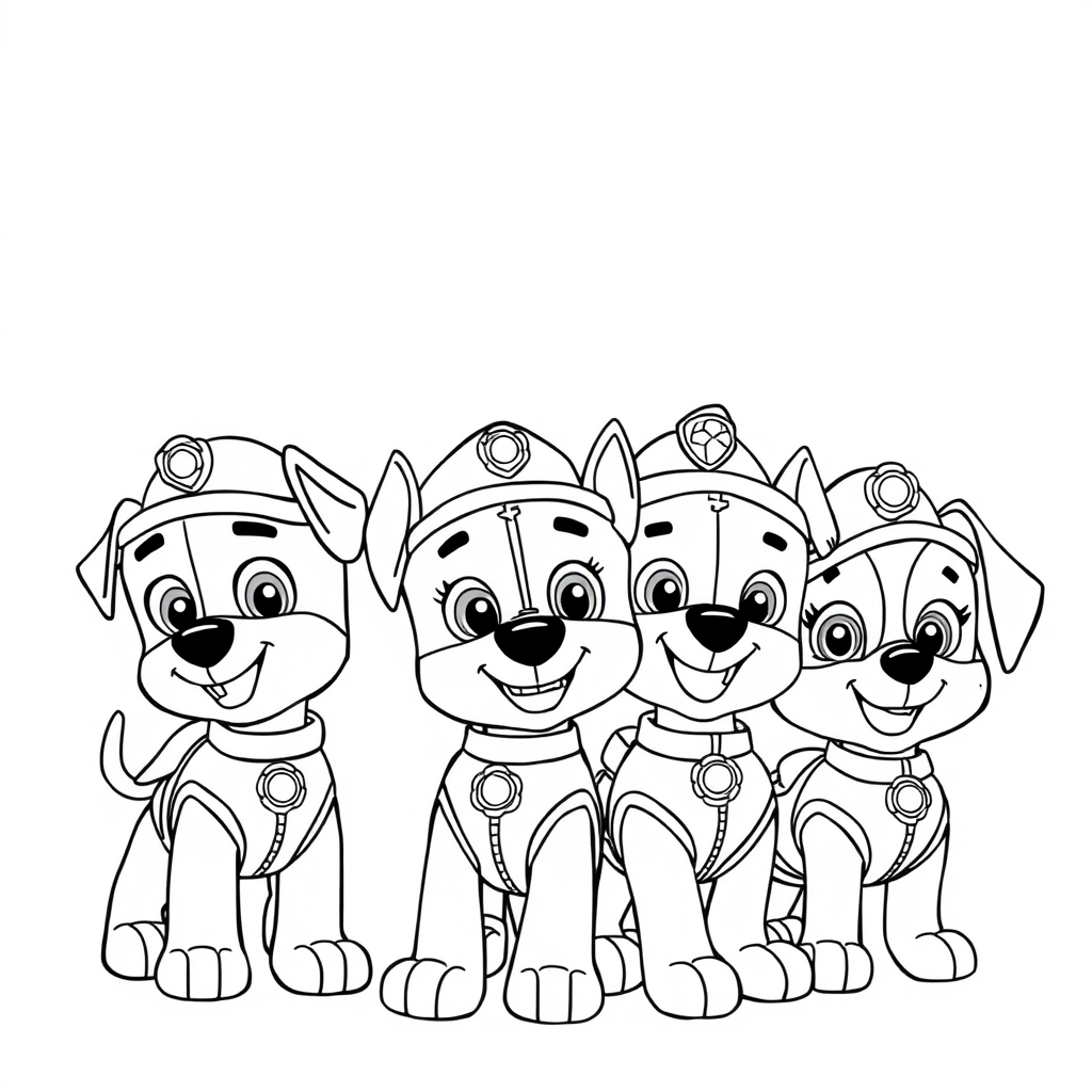 Kolorowanka PAW Patrol: Przygody Zespołu