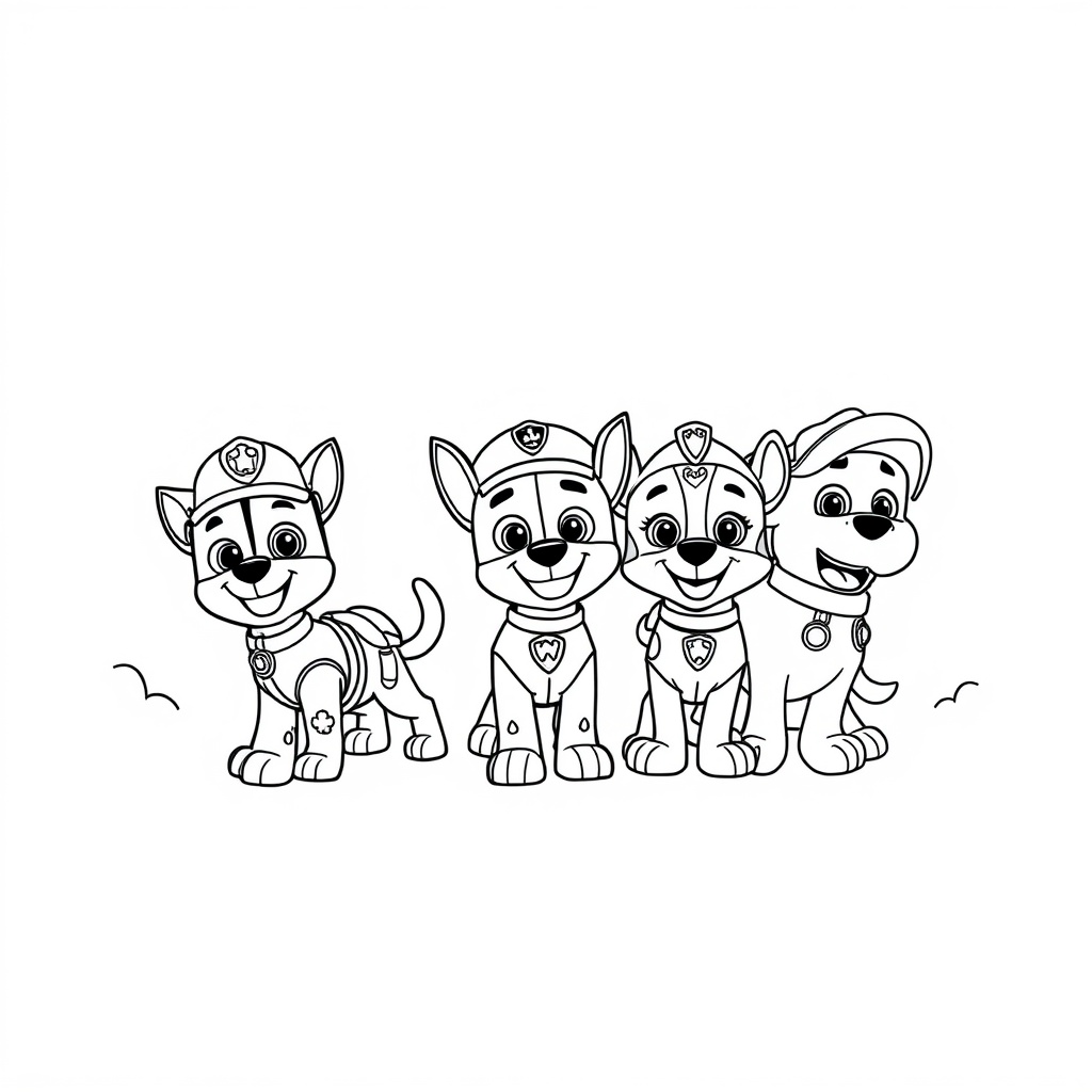 Psi Patrol Kolorowanka