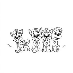 Psi Patrol Kolorowanka