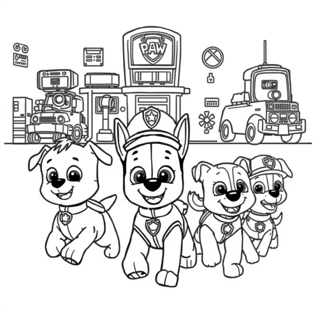 Psi Patrol - Kolorowanka Akcji!