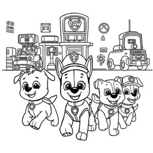Psi Patrol - Kolorowanka Akcji!
