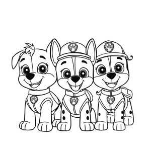 Kolorowanka: Psi Patrol - Akcja i Zabawa
