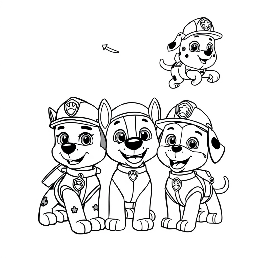 Libro para Colorear de La Patrulla Canina